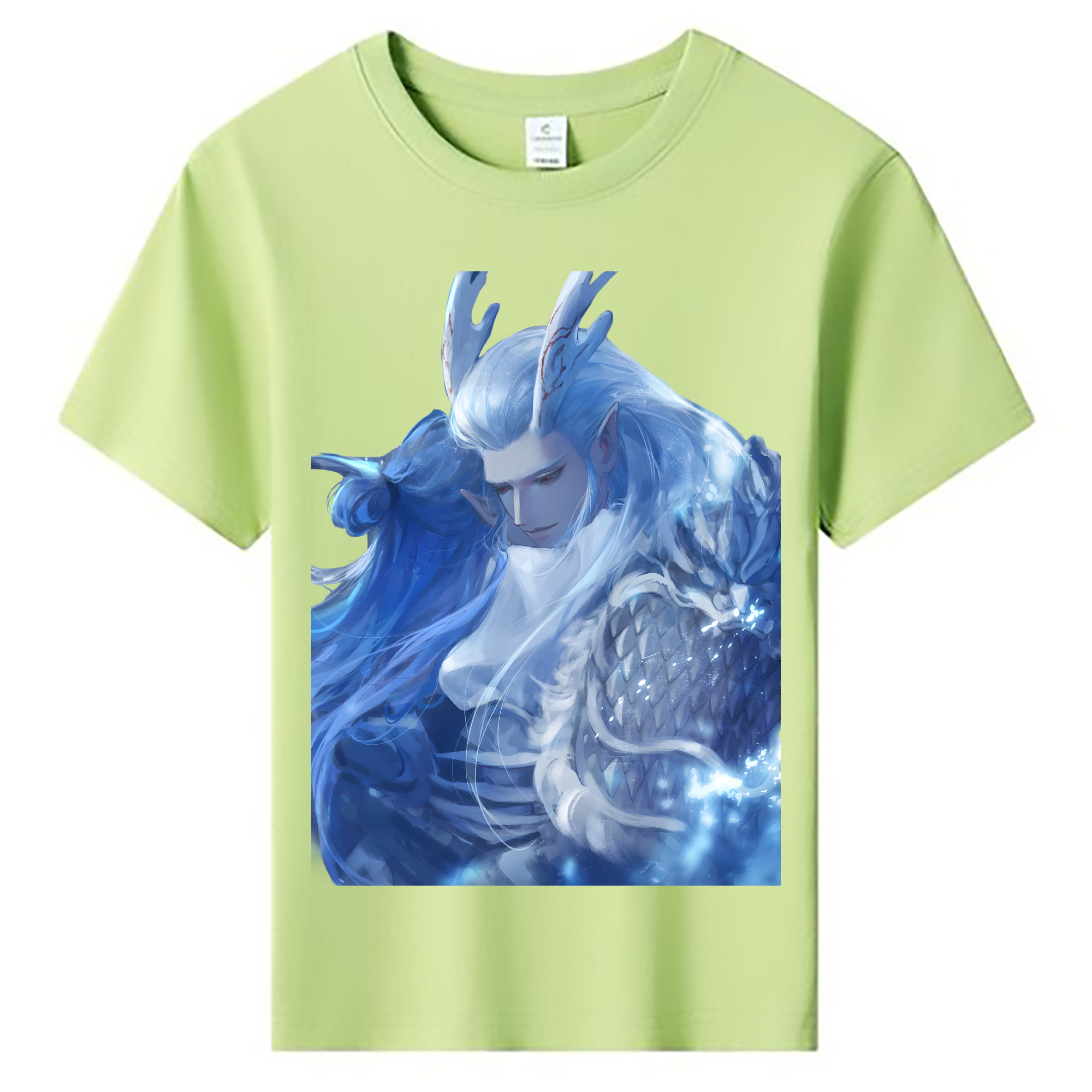 （画像用） Ne Zha 2 ナタ 魔童の大暴れ 綿100％キッズTシャツ（フロントプリント）